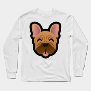 Black Masked French Bulldog Long Sleeve T-Shirt